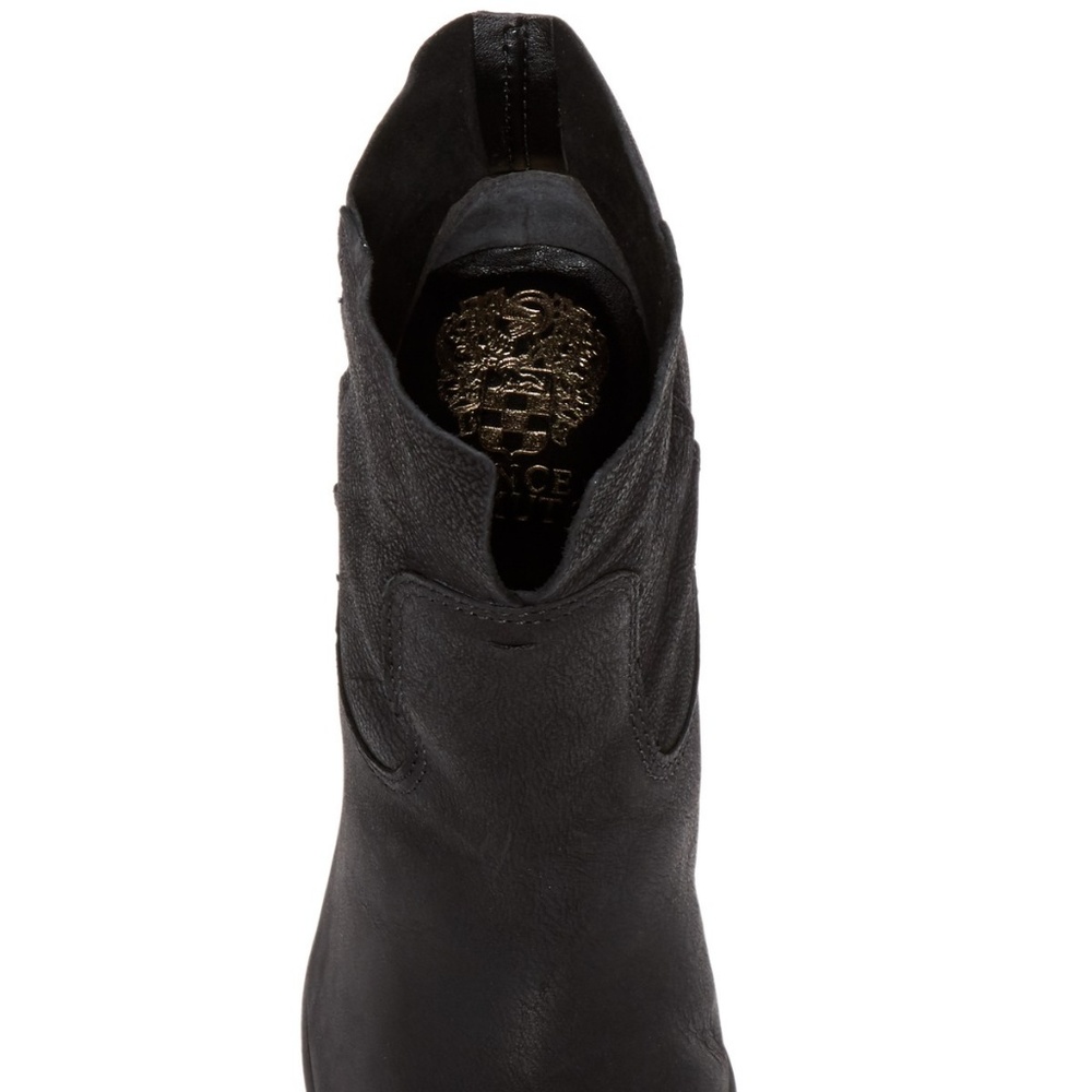 NORDSTROM Exclusive New FEINA Ankle Boot Bootie Split Shaft Oiled Leather Black - Picture 4 of 14